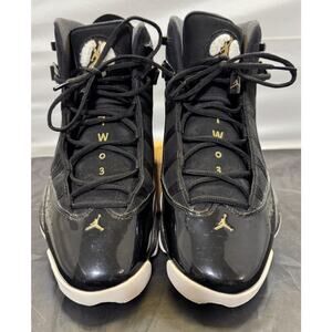 Nike Air Jordan 6 Rings Black Metallic Gold 322992-007 Men’s Size 13 Rare